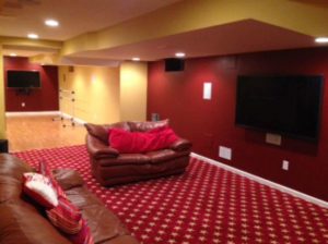 The Basic Basement Co._finished basement with full bathroom and gym_Somerset-NJ_June 2014